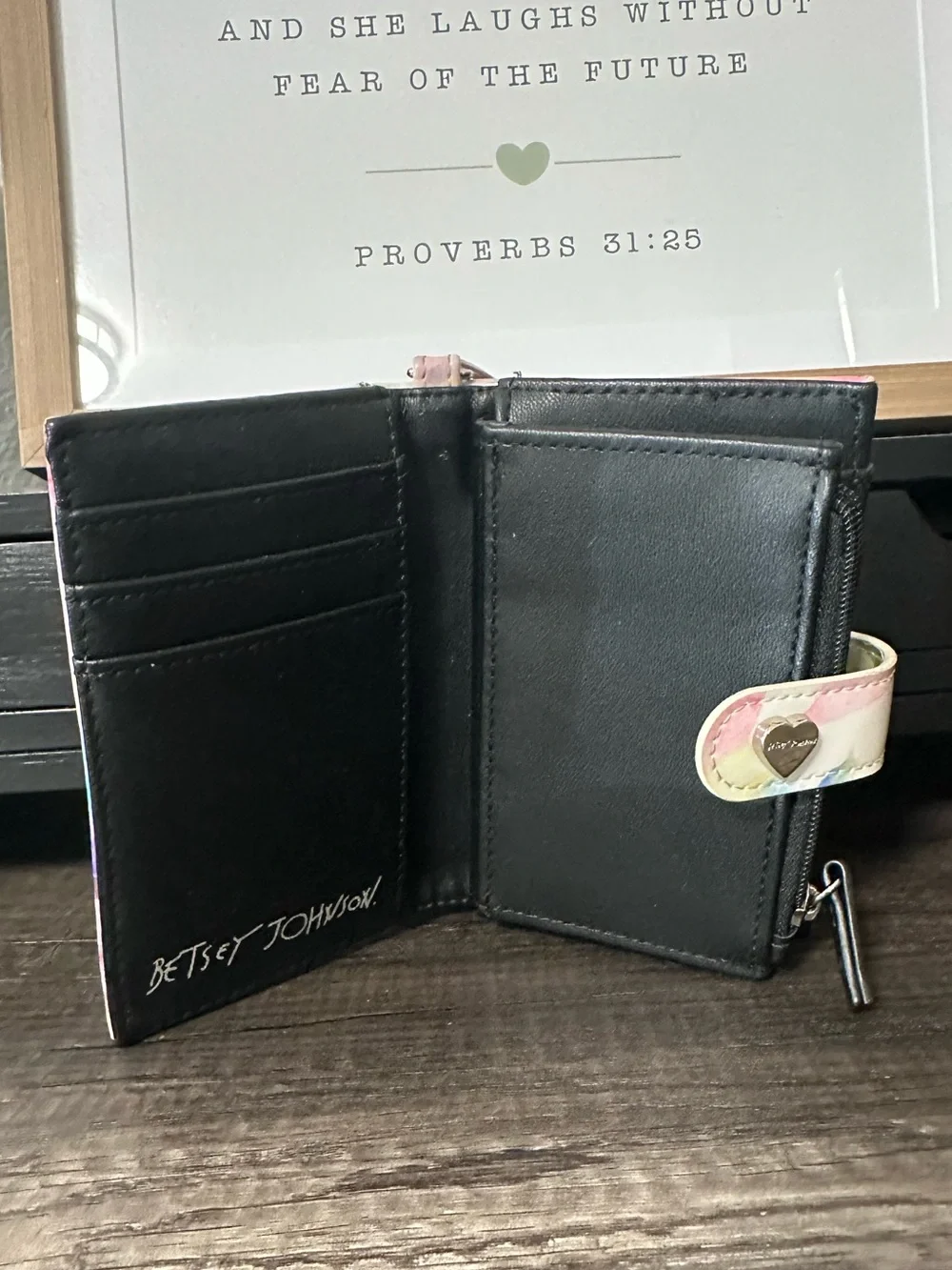 Betsey Johnson compact trifold
